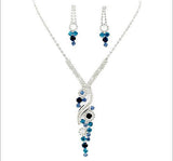 Rhinestone Necklace and Earring Set - All That Glitters - 3