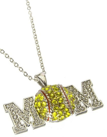 Softball Mom Necklace - All That Glitters