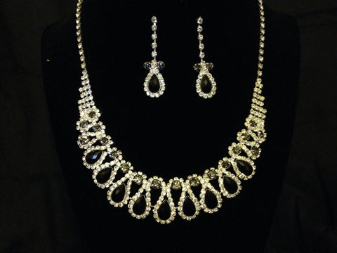 Formal Rhinestone Necklace Set - All That Glitters