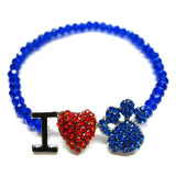 I Love Paw Print Bracelet - All That Glitters - 2