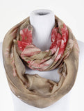 Floral Print Infinity Scarf - All That Glitters - 2