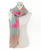 Oblong Butterfly Print Scarf - All That Glitters - 4