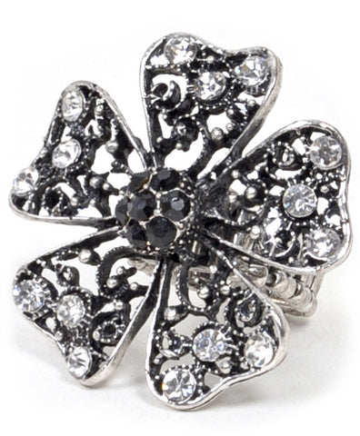 Stretch Flower Ring - All That Glitters