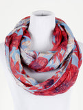 Flower Print Infinity Scarf - All That Glitters - 2