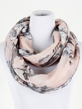 Rose Print Infinity Scarf - All That Glitters - 2