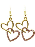 Stacked Heart Earrings - All That Glitters - 3