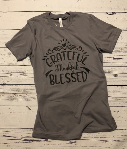 Grateful, thankful, blessed t-shirt