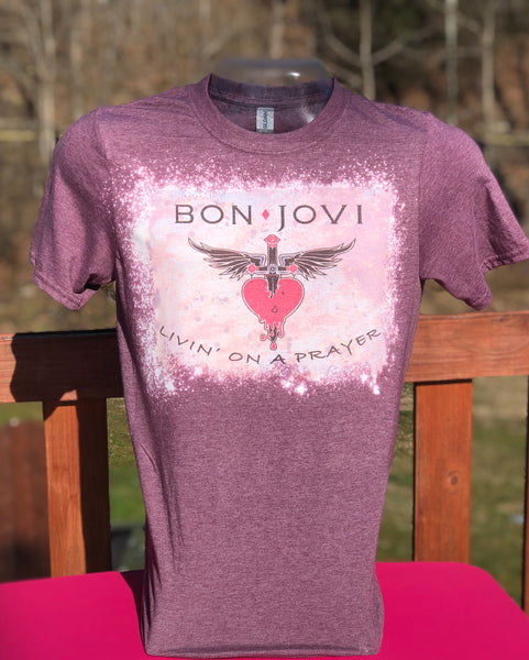 Bleached Bon Jovi T Shirt