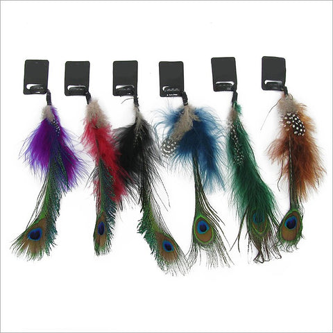 Peacock Feather Hair Clip - All That Glitters