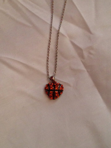 Basketball Heart Necklace - All That Glitters