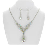 Formal Rhinestone Necklace And Earring Set - All That Glitters - 2
