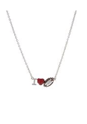 I Love Football Necklace - All That Glitters