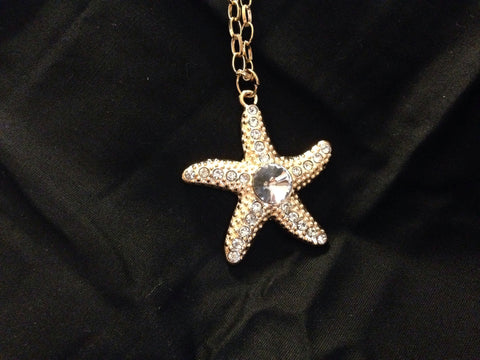 Bejeweled Starfish Necklace - All That Glitters