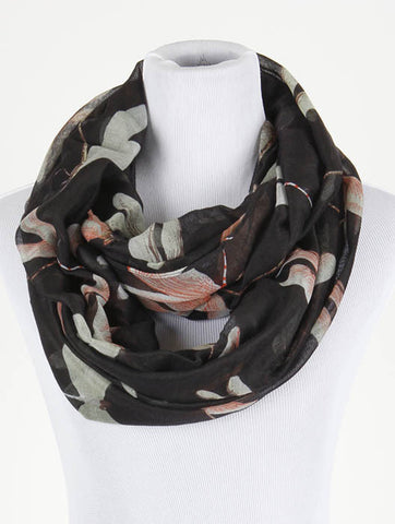 Dragonfly Print Infinity Scarf - All That Glitters - 1