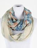 Floral Print Infinity Scarf - All That Glitters - 1