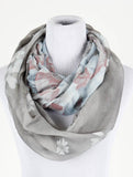 Floral Print Infinity Scarf - All That Glitters - 3
