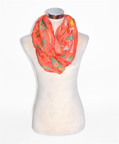 Spring Print Infinity Scarf - All That Glitters - 1