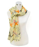 Oblong Cross Print Scarf - All That Glitters - 4