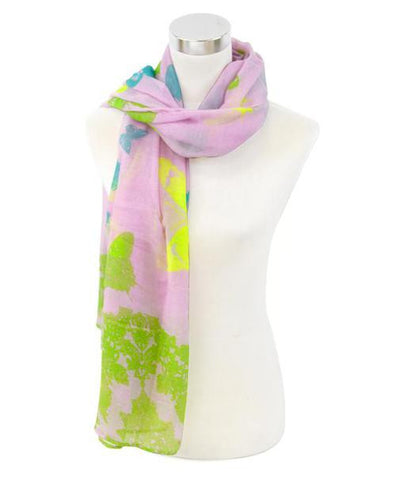 Oblong Butterfly Print Scarf - All That Glitters - 2
