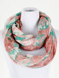 Flower Print Infinity Scarf - All That Glitters - 3