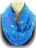 Heart Print Infinity Scarf - All That Glitters - 2