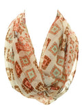 Multi Color Square Motif Infinity Scarf - All That Glitters - 2