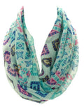 Multi Color Square Motif Infinity Scarf - All That Glitters - 3