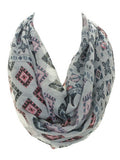 Multi Color Square Motif Infinity Scarf - All That Glitters - 4