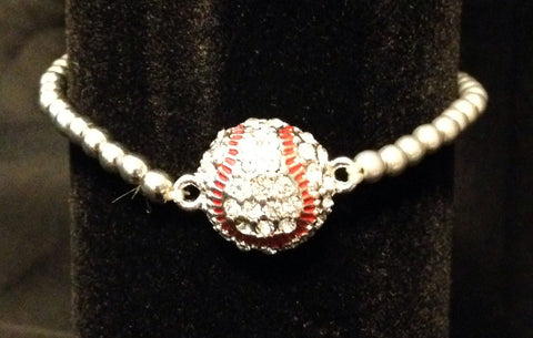 Rhinestone Baseball Bracelet - All That Glitters