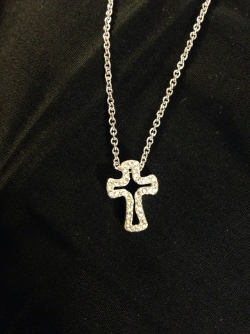 Crystal Stone Cross Necklace - All That Glitters