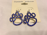 Open Paw Print Dangle Earrings - All That Glitters - 1