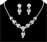 Formal Rhinestone Necklace And Earring Set - All That Glitters - 2