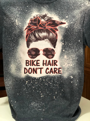 Bleached Bike Hair Don't Care T-Shirt