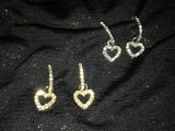 Heart Dangle Earrings - All That Glitters - 1